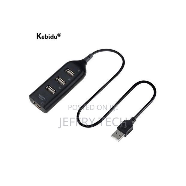 High Speed Hub Adapter Usb Hub Mini Usb 2.0 4-Port Splitter for Pc Us - thumbnail 3