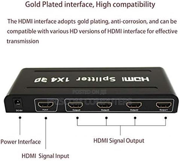 4 Port 1 Input 4 Outputs Hdmi Splitter - thumbnail 3
