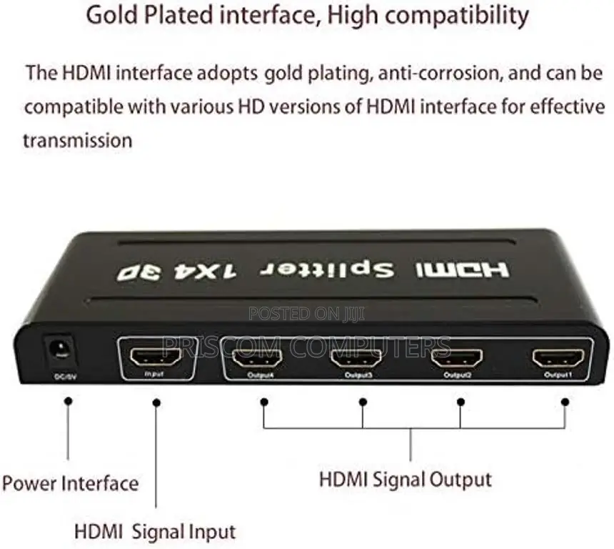 4 Port 1 Input 4 Outputs Hdmi Splitter