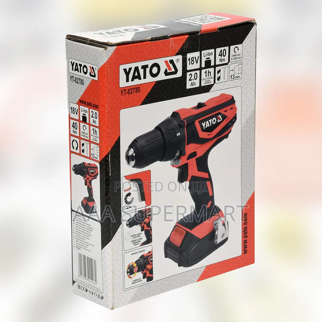 Yt-82780bs 18v Drill Driver; 2 Gears