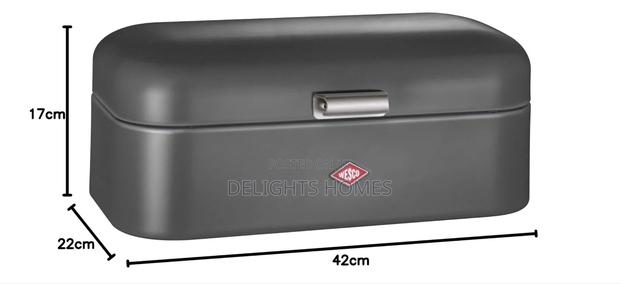 Galvanized Metallic Bread Bin-Pa - thumbnail 3