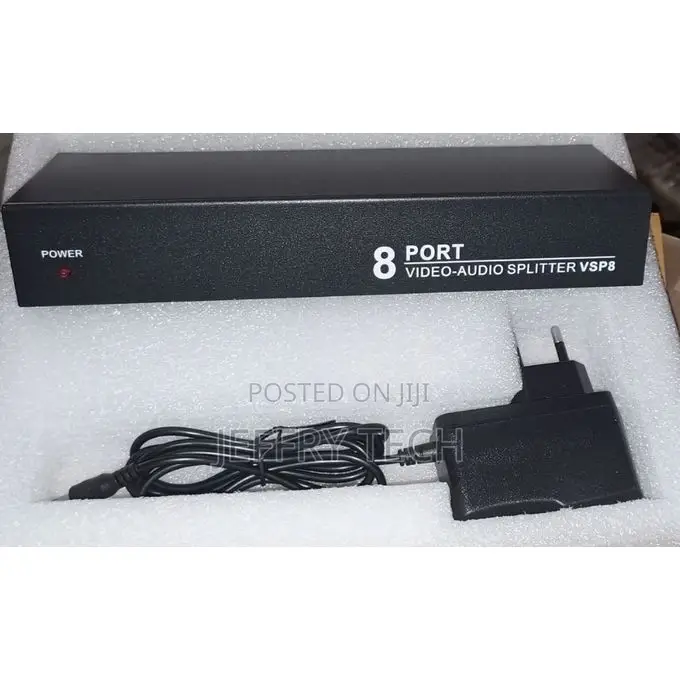 Av 8 Ways Av Splitter (1in Out8)