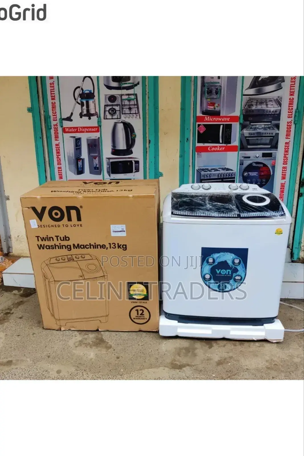 Von 13kg Twin Tub Washing Machine