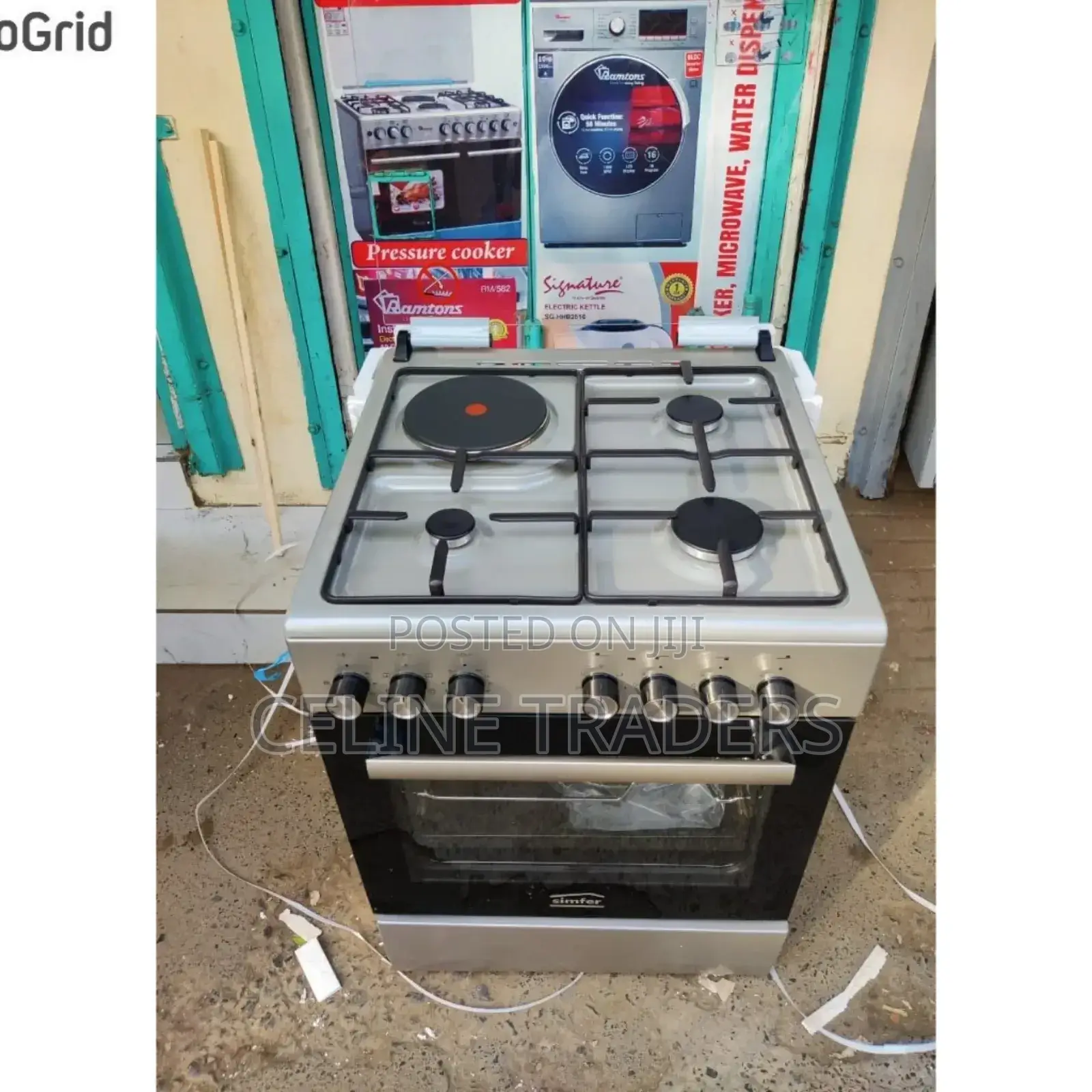 F6314serbg Simfer Cooker 3 Gas + 1 Electric - Inox Grey