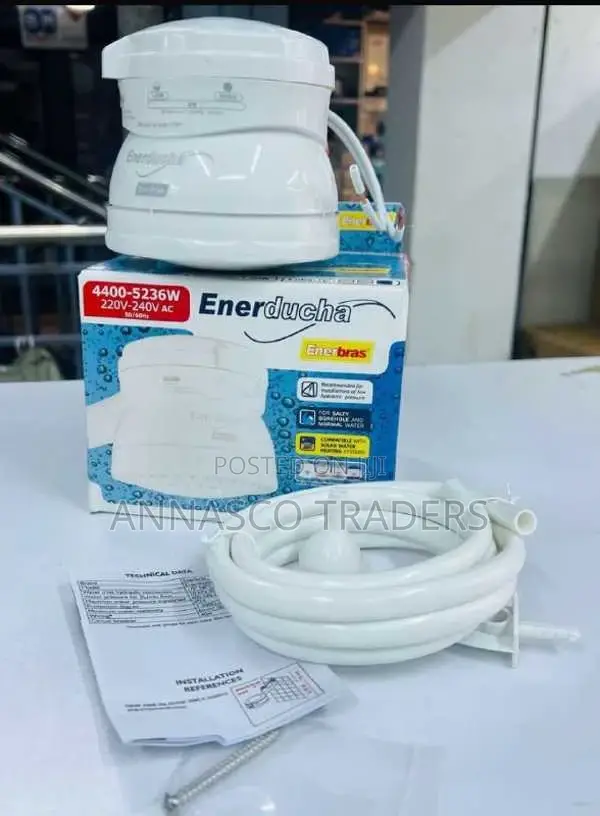3t Enerducha Enerbras Shower Head For Salty, Borehole And Normal Water