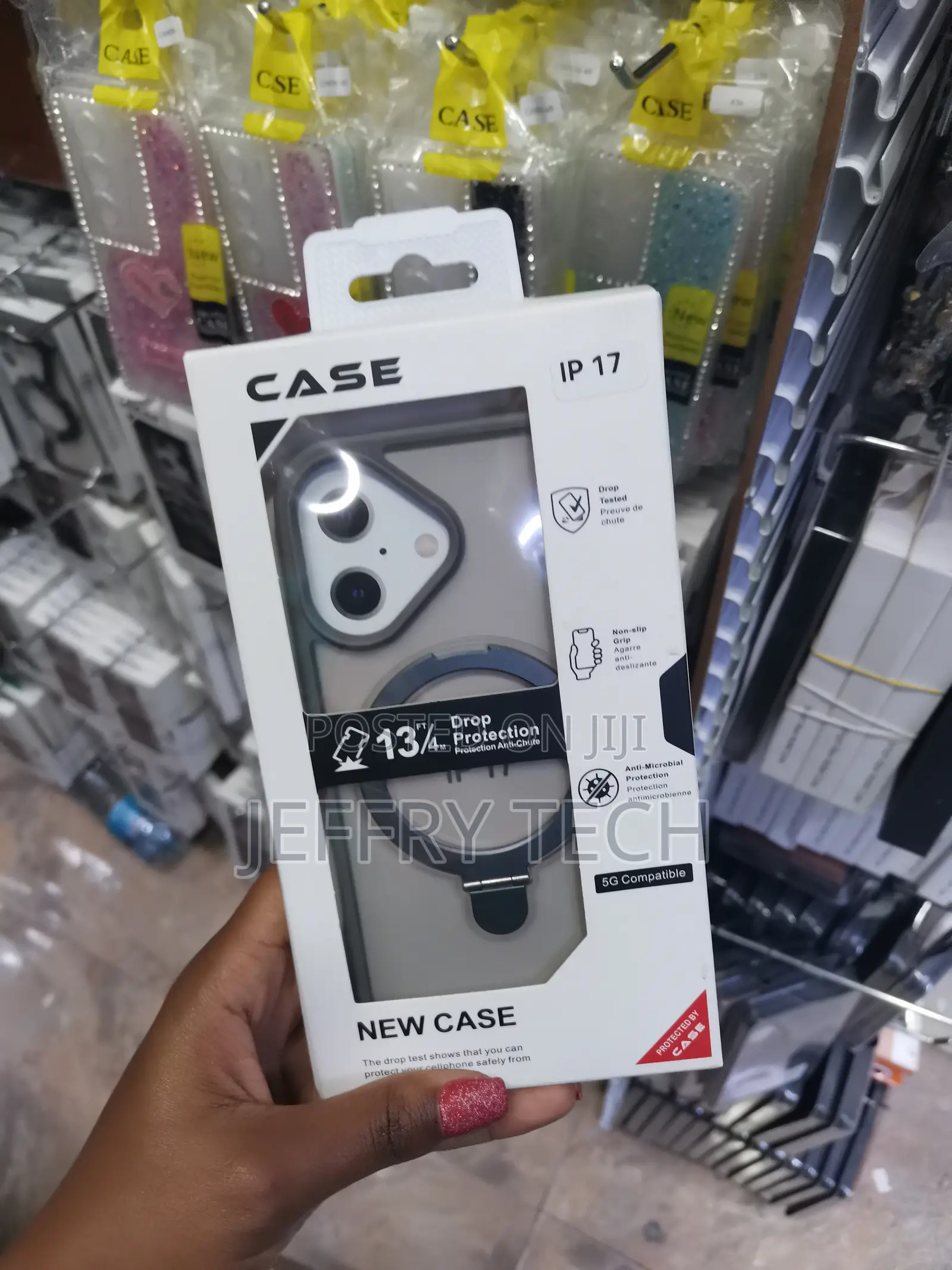 Mantto Clear Magnetic Clear for iPhone 17 Case With Invisible Stand