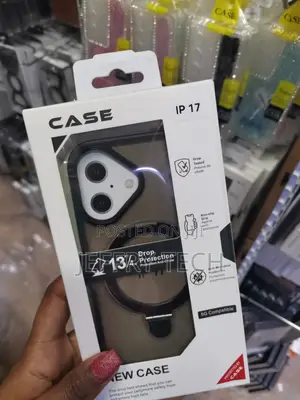 Rollbax Magnetic Clear for iPhone 17 Case With Invisible Stand