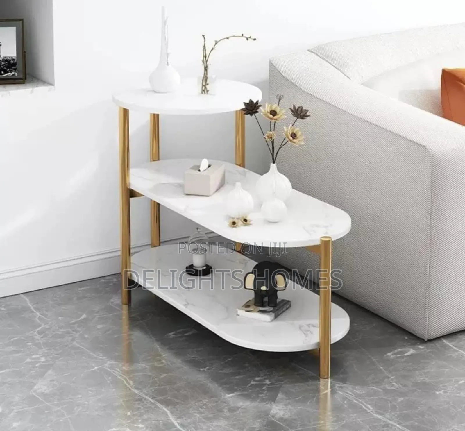 Simple Side Table Tripple Layers-Hh