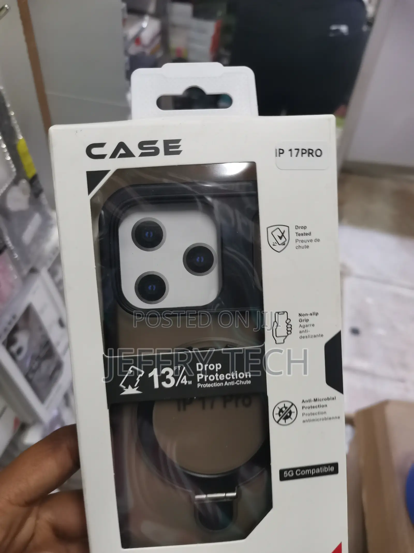 Sxear Magnetic Clear for iPhone 17 Pro Case With Invisible Stand