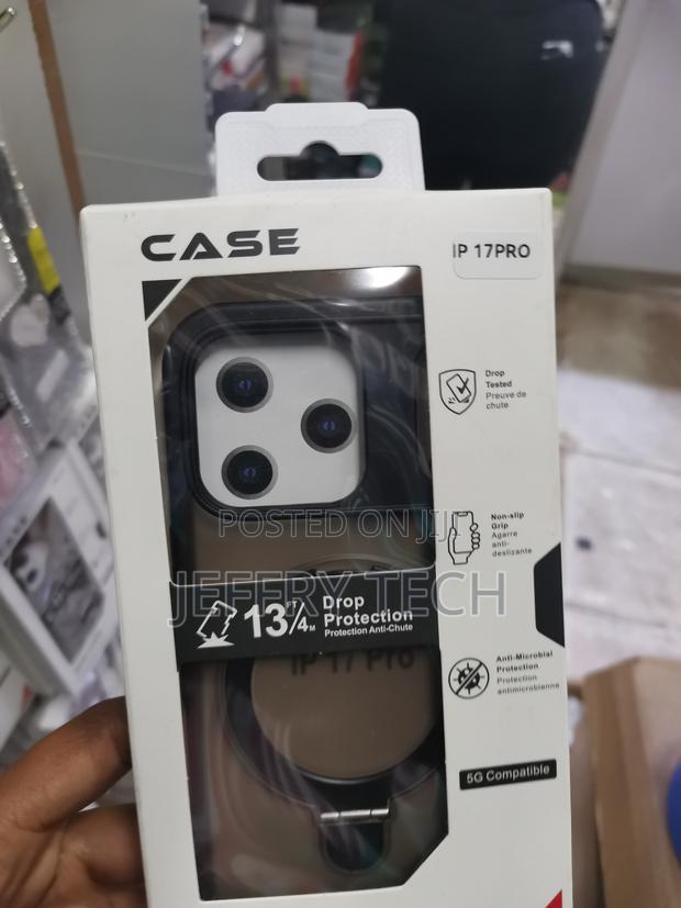 Sxear Magnetic Clear for iPhone 17 Pro Case With Invisible Stand - main view