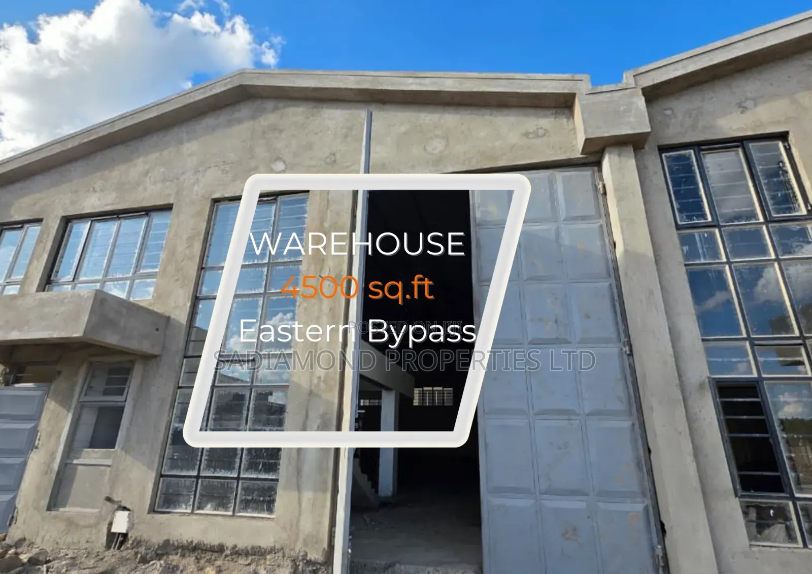 4,100 SQFT Warehouse for Rent on Eastern Bypass