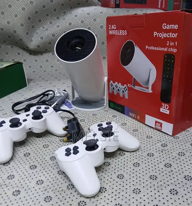 Projector Android 11 With Wireless Gaming Controller 720p Home Theater