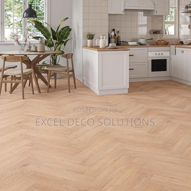 Modern Herringbone SPC Flooring Home Upgrade