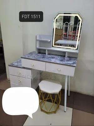 Modern Executive  Big Dressing Table With Sliding Mirror