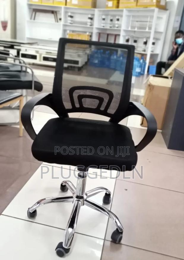 Executive Office Chair With a Black Mesh. - main view