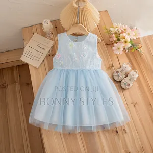 Daisy Mesh Girls Cute Dress