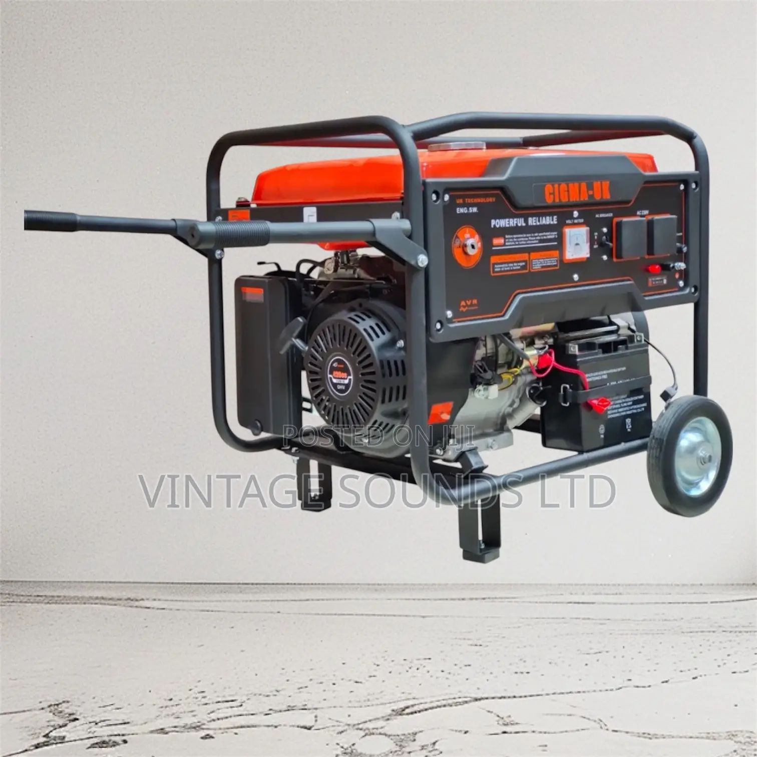 5.6kw Cigma-Uk 6500ae2 Gasoline Generator (With Wheels Trolley)