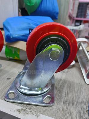 4" Thick Trolley Wheels - thumbnail 2