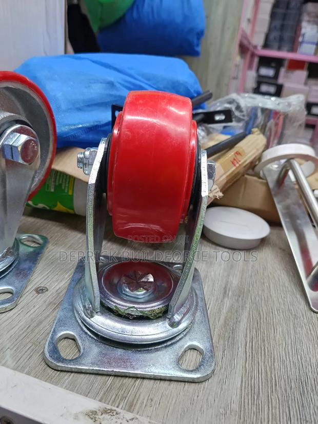 4" Thick Trolley Wheels - thumbnail 3