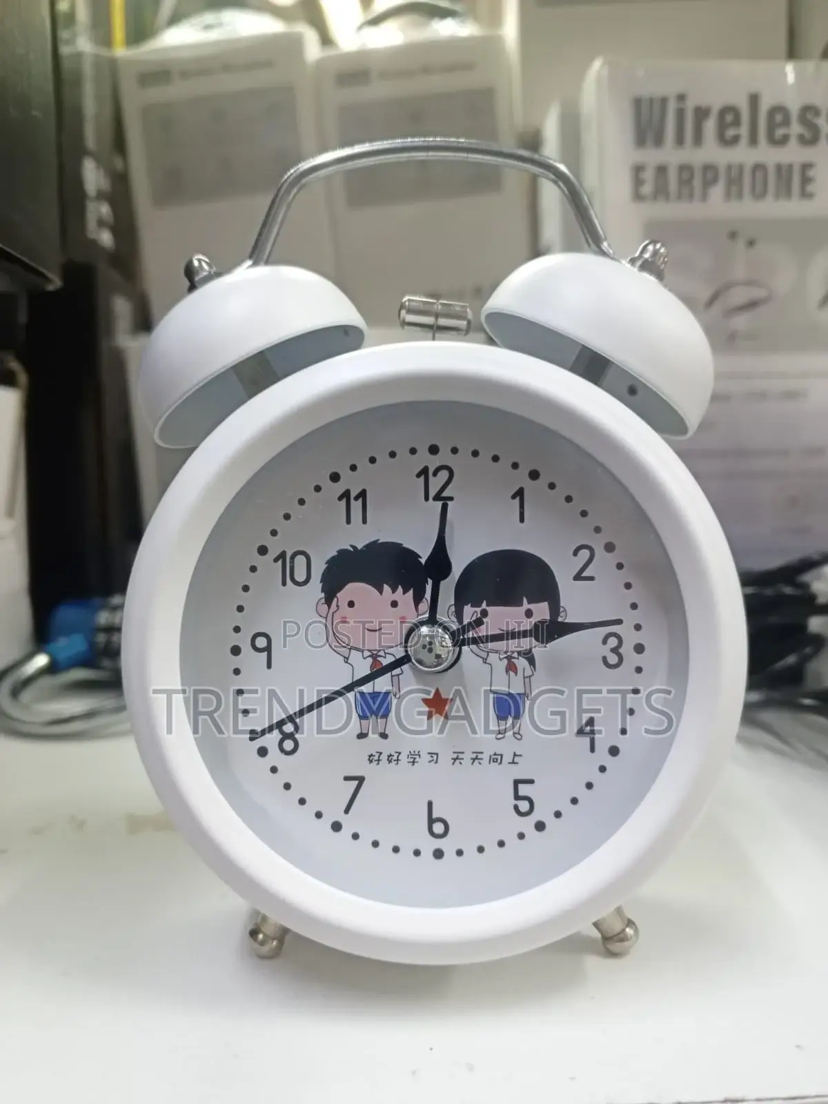 Children’S Cartoon Metal Twin-Bell Alarm Clock | Loud Non-Ticking
