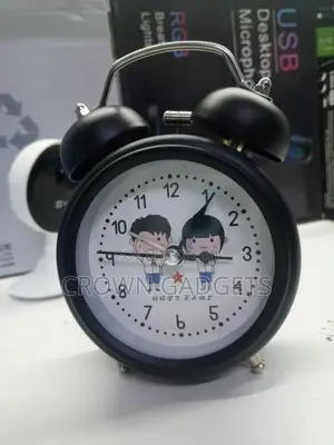 Colorful Kids Twin-Bell Analog Alarm Clock | Loud Ring Backlight