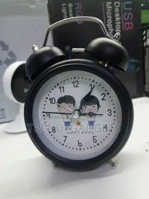 Colorful Kids Twin-Bell Analog Alarm Clock | Loud Ring Backlight