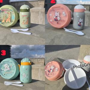 Adorable Round Cartoon Lunch Pack Set – Complete Mealtime Fun! - thumbnail 2