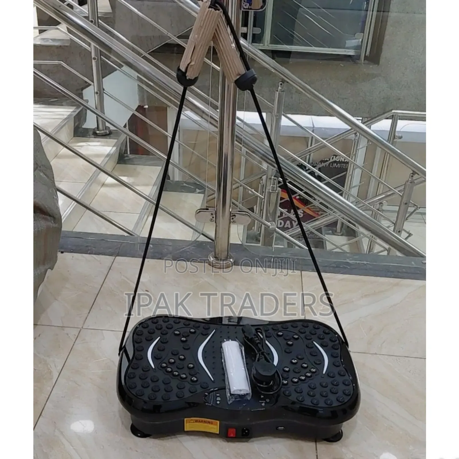 Vibration Fitness Plate With Remote Bands–Full Body Workout Machine