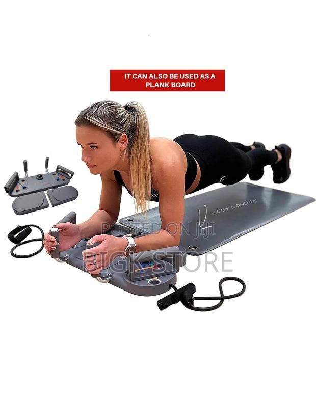 Push Up Board With Resistance Bands and Atimer - main view