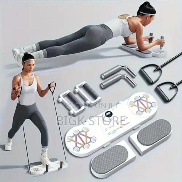 Smart Push Up Board With Resistance Bands With Timer - main view