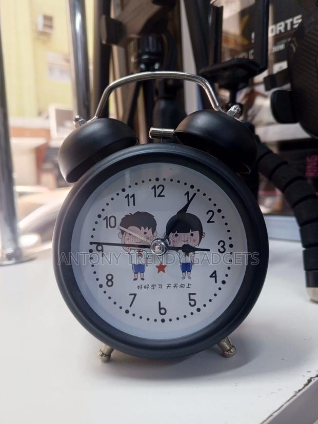 Cute Cartoon Twin-bell Alarm Clock For Kids – Loud & Non-ticking