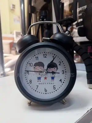 Cute Cartoon Twin-bell Alarm Clock For Kids – Loud & Non-ticking