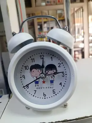 Children’S Twin-bell Analog Alarm Clock With Loud Ring & Backlight