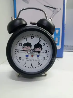 Children’S Twin-bell Analog Alarm Clock With Loud Ring & Backlight