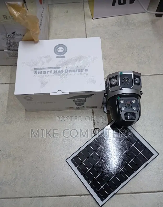 Dual Lens Solar 4g CCTV Camera With Double View