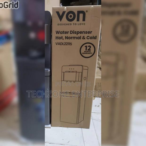 Von Hot Normal and Cold 3 Taps Dispenser With Child's Lock