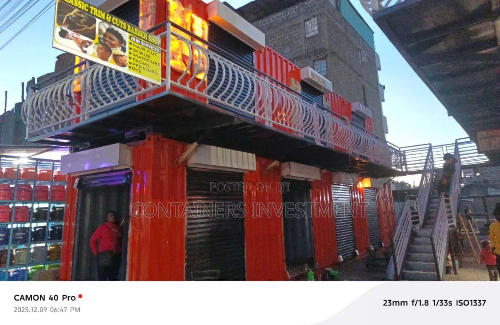Container Stalls Made On Order-this Executed In Kasarani Nairobi.