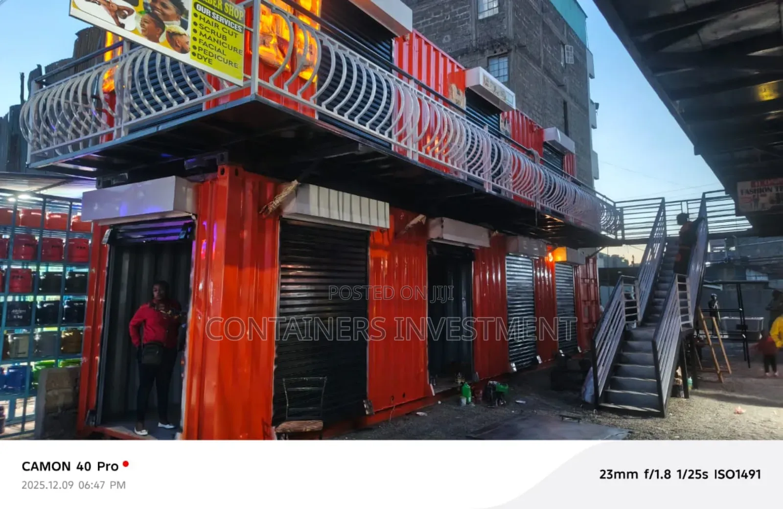 Container Stalls Made On Order-this Executed In Kasarani Nairobi.