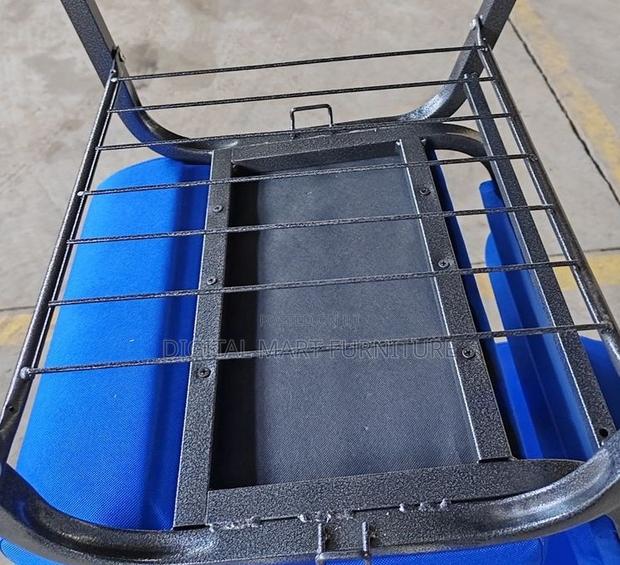 Blue Leather 4legged Function Chair - thumbnail 7