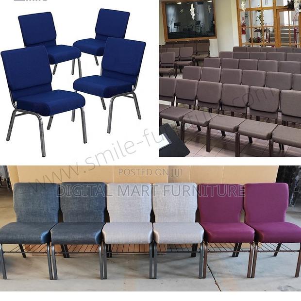 Blue Leather 4legged Function Chair - thumbnail 8