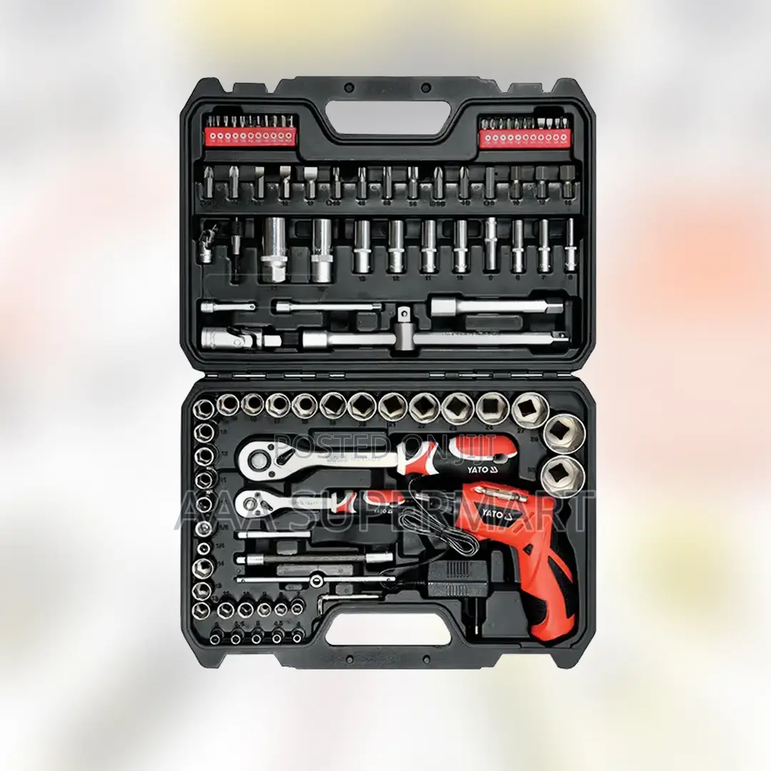 Yt-12685 Tool Set 100pcs With Cordless Screwdriver