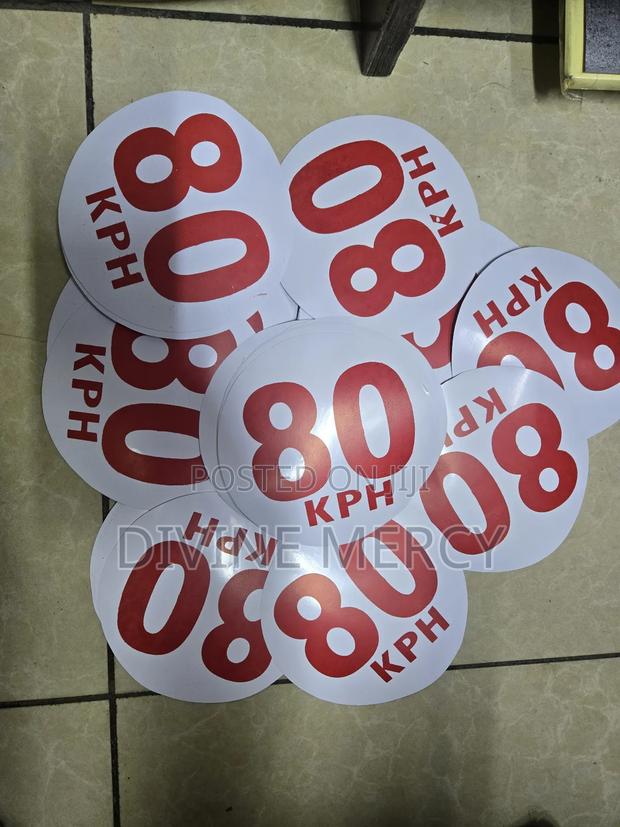 Sticker 80 KPH Red - main view
