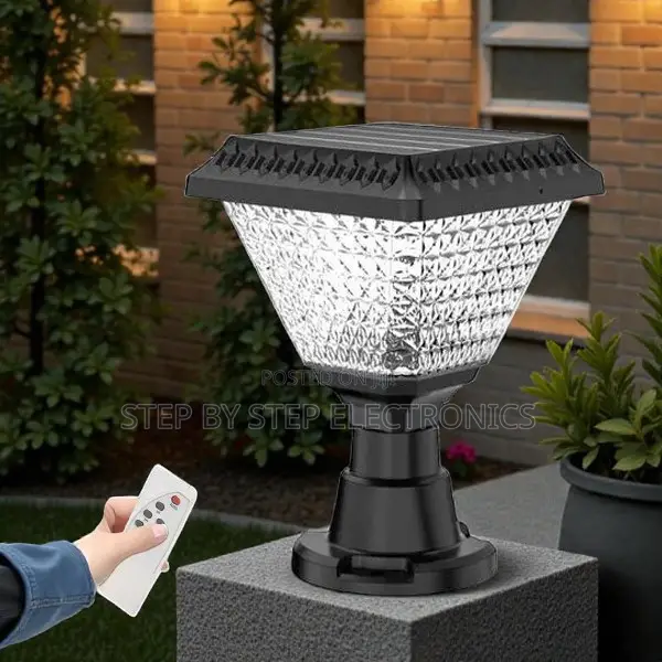 Solar Pillar Gate Light Long-Lasting RGB Led Dusk to Dawn Waterproof