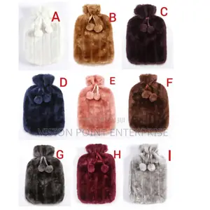 *Hot Water Bottles With Faux Fleece Cover
