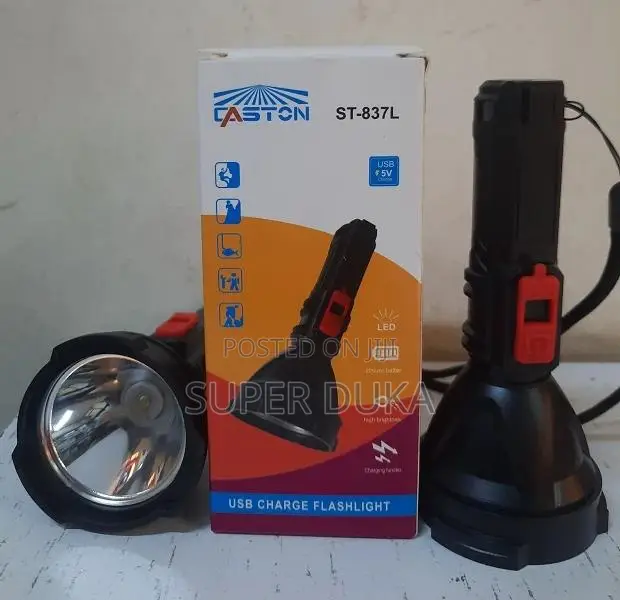 Caston St-837l High Brightness Usb Rechargeable Led Flashlight.Torch