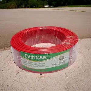 Elvin 2.5mm Red Single Core Heavy Duty PVC Insulated Wiring Cable