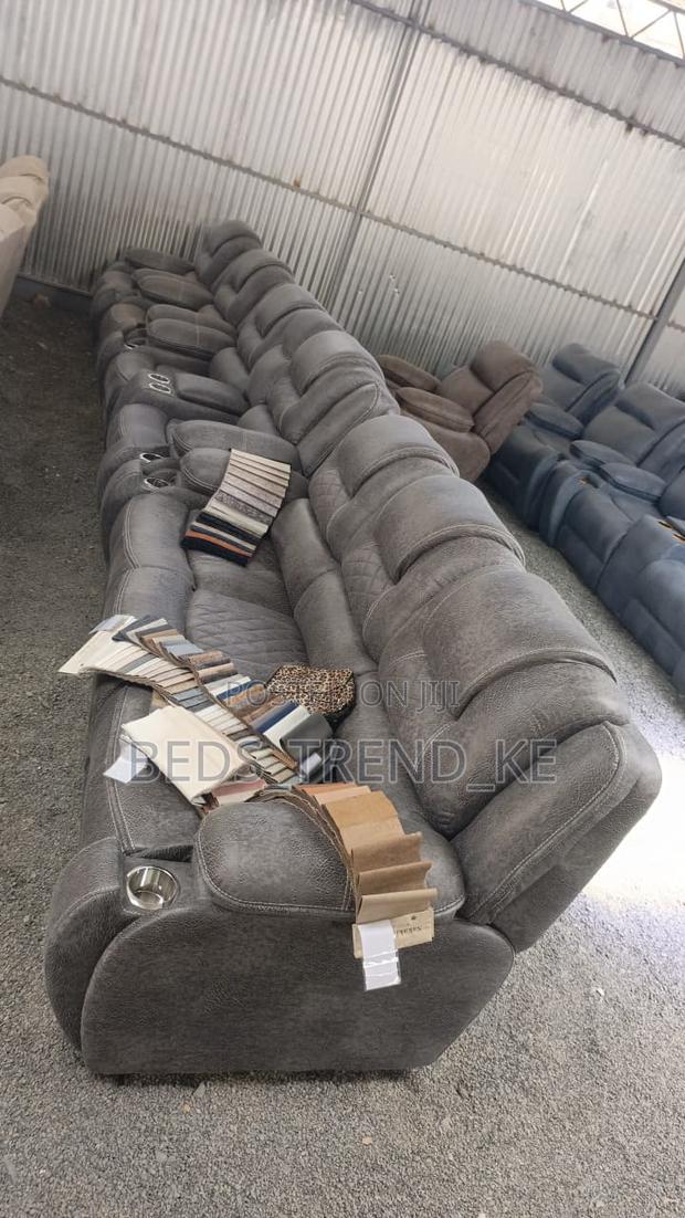 Fancy Soft 7 Seater Semi Recliner Sofa 3,2,1,1 - main view