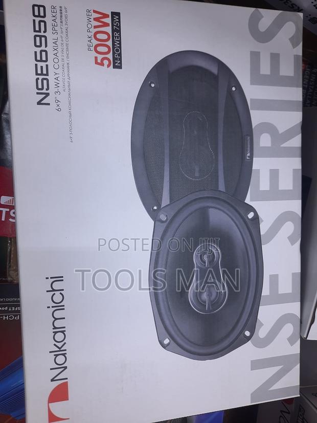 6x9" Coaxial Speakers 3 Way 500 Watts Nakamichi Nse6958 Mid Range Sub