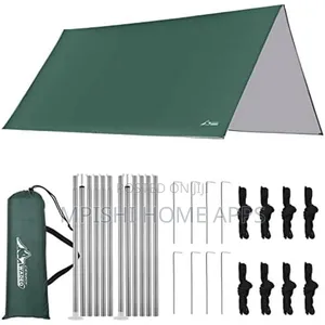 Camping Tarp With Poles