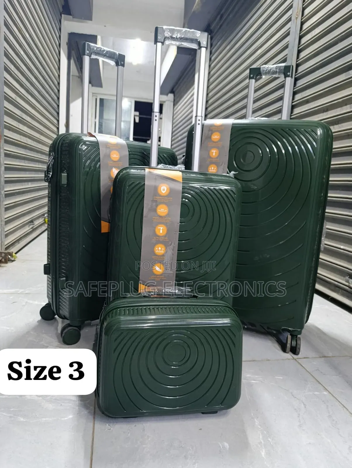 -In-1 Unbreakable Suitcase Set - Luxury Spinner Wheels Zipper Frame